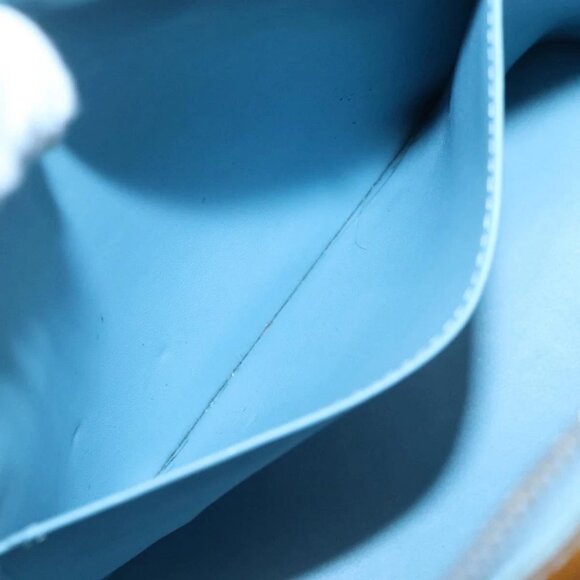 LOUIS VUITTON Monogram Vernis Houston Hand Bag Baby Blue M91005 LV Auth hk2533 - Picture 11 of 16